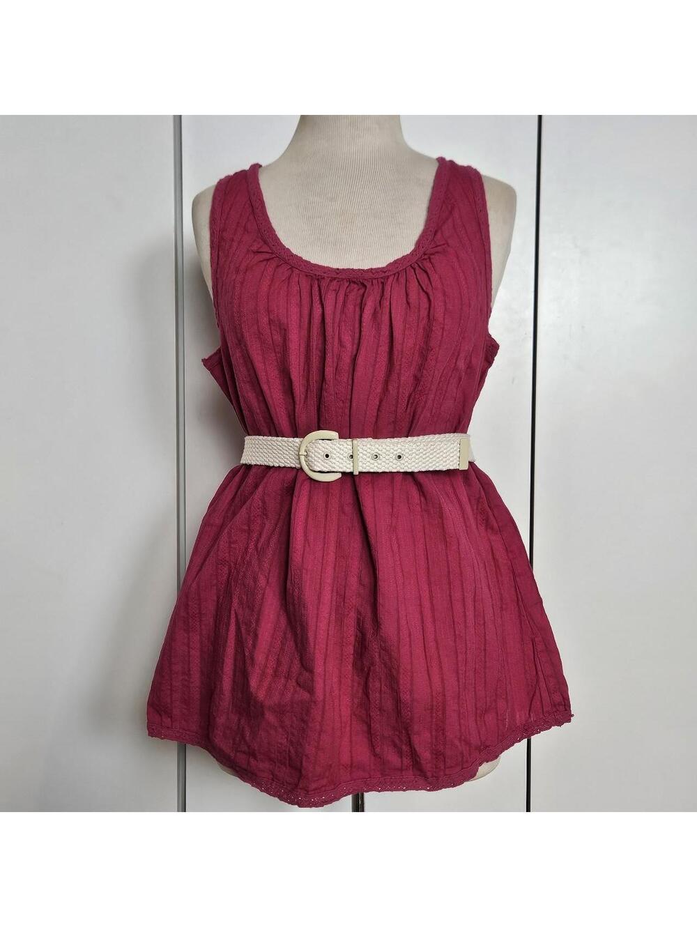 Vintage 100% cotton pink top, XL